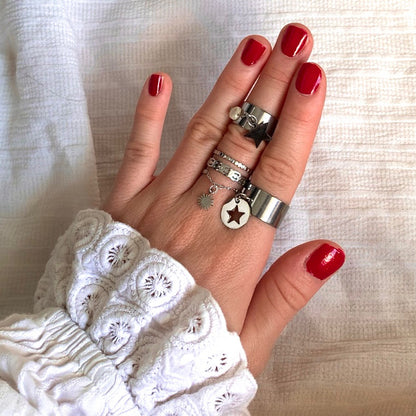 Bague Zélie argentée