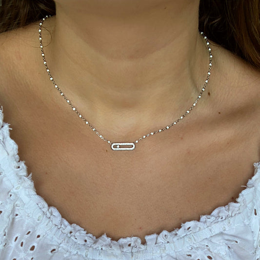 Collier Lou argenté