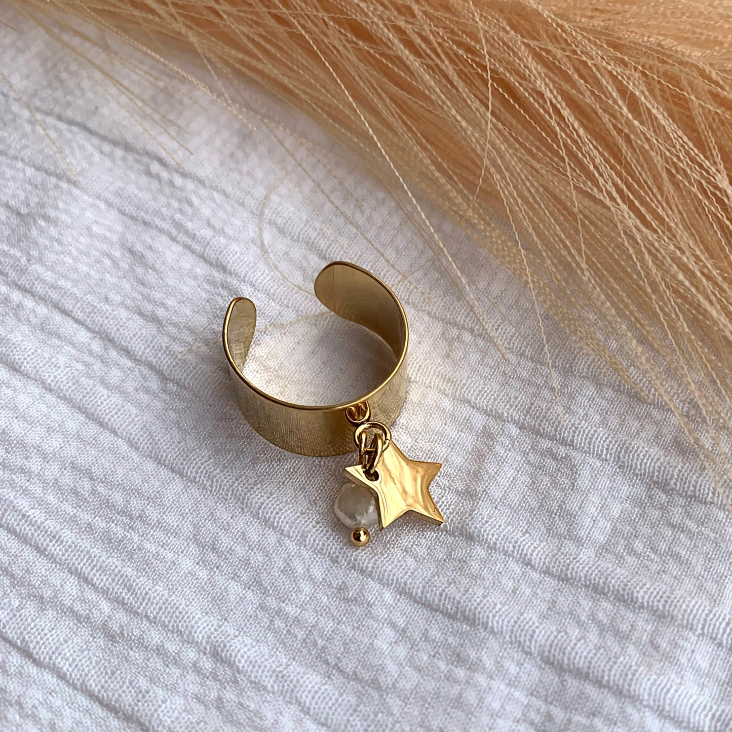 Bague Zélie dorée
