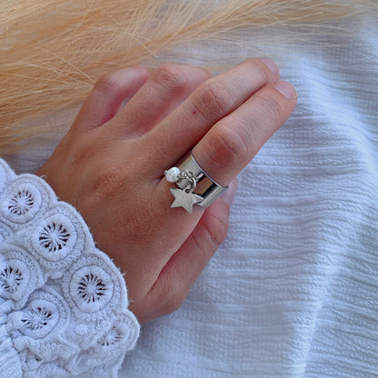 Bague Zélie argentée