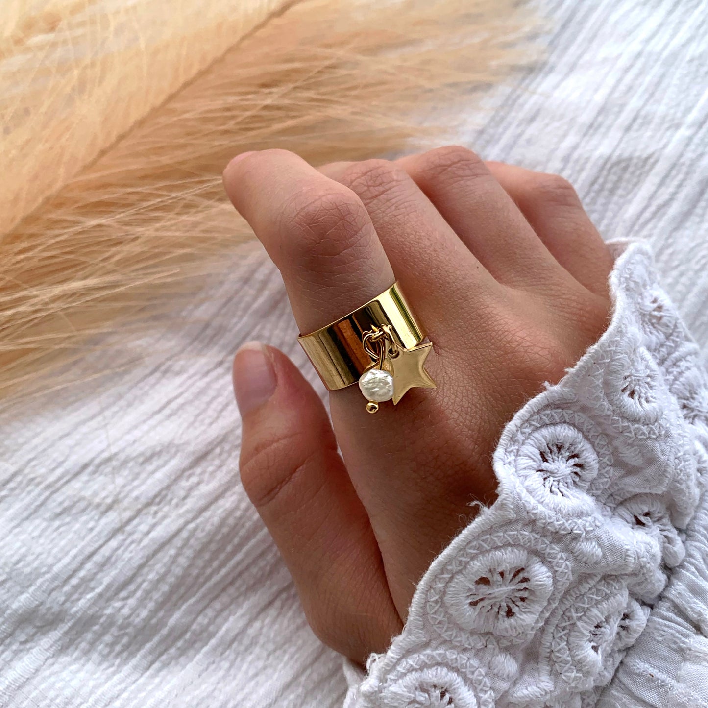 Bague Zélie dorée