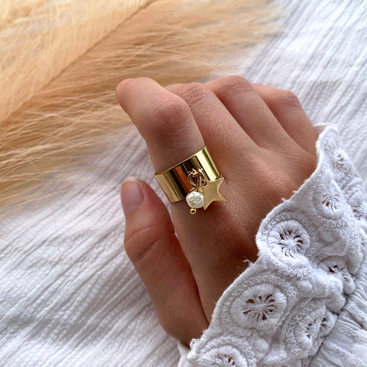 Bague Zélie dorée